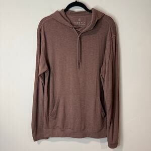 Free Fly Men's Lightweight Bamboo Fleece Hoodie Large Red Brown